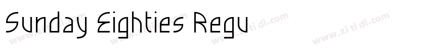 Sunday Eighties Regu字体转换